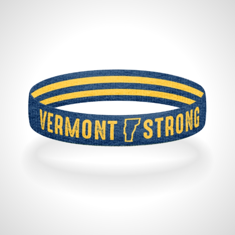 Reversible Vermont Strong Wristband Bracelet